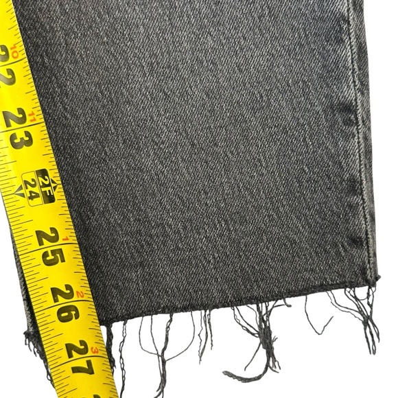 Madewell Jeans Womens 27 Black The Perfect Vintage Jean Straight Distressed - Picture 6 of 9